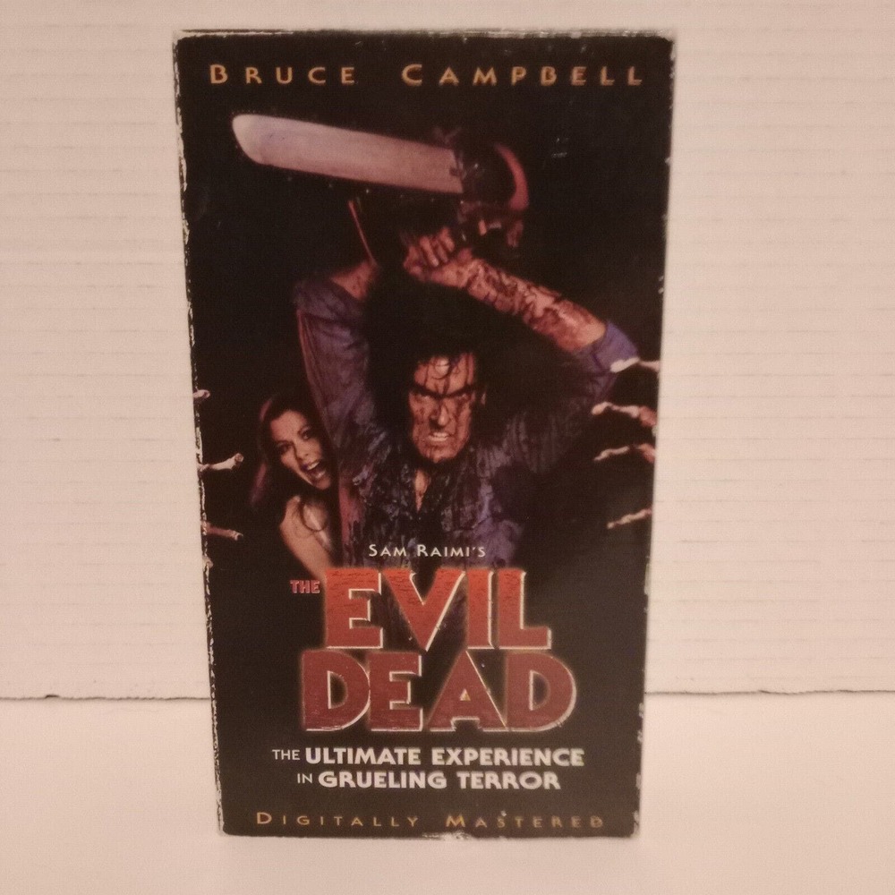 The Evil Dead 1981 (VHS, 1998) HORROR, Bruce Campbell, Rare Cover Art Variant